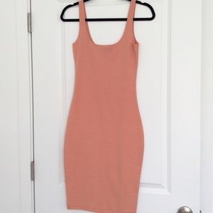 Peach tank top dress